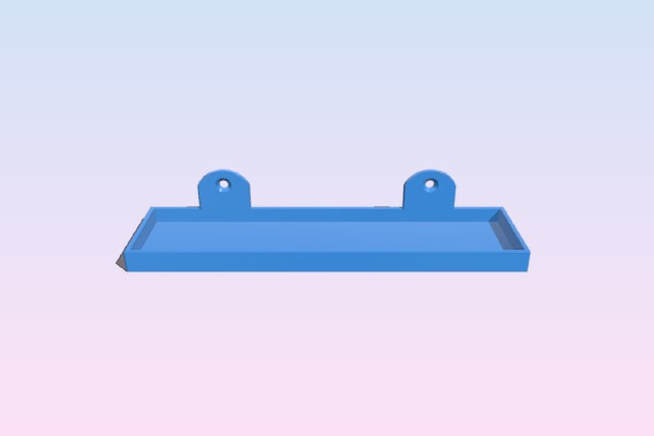 Hanging shelve for up to 40mm miniatures | 3d print model