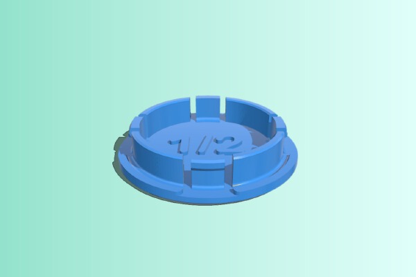 1_2 Conduit Electrical Box Knockout Plug Cap NEMA EMT | 3d print model