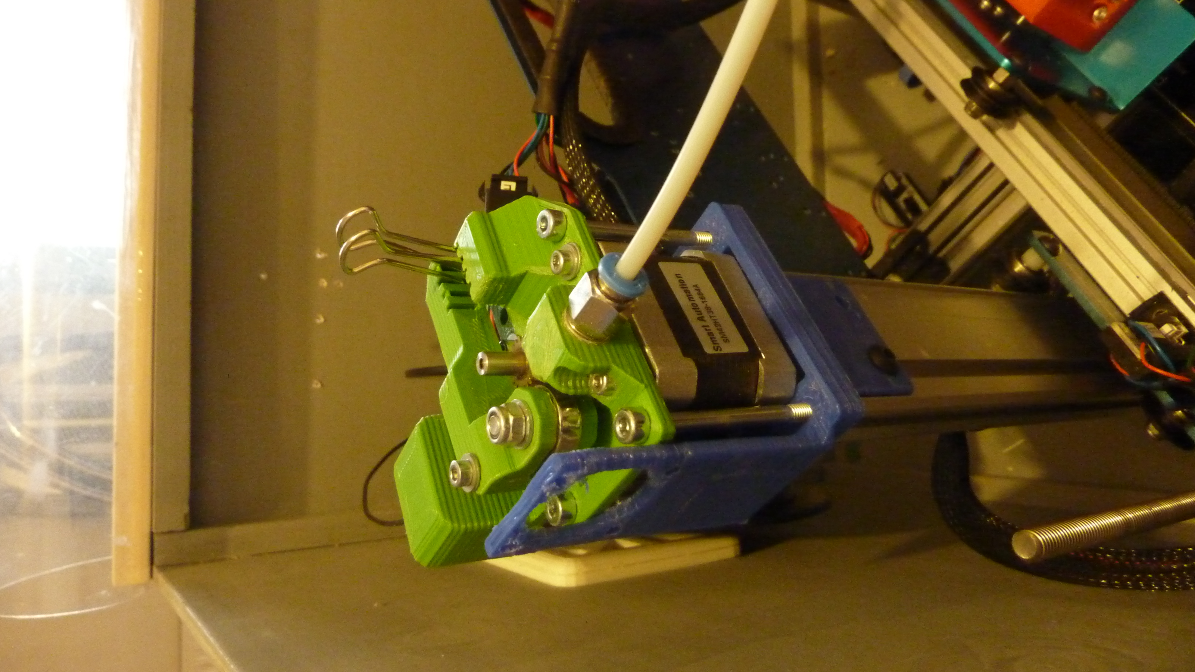 Bowden Extruder für Makerslide Profil, Modular, Hadron Ordbot Printer, 1,75 mm, einfach zu drucken; easy to print