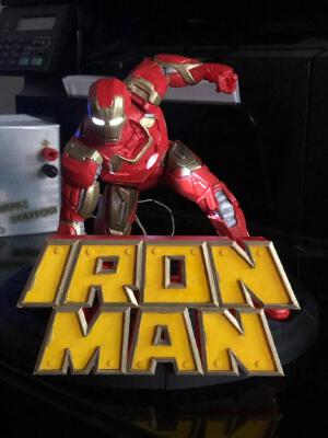 Iron Man Logo + Action Figure | 3d print model