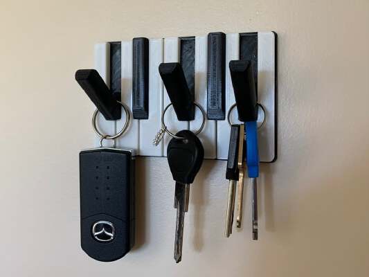 Piano Key Hook | 3d print model
