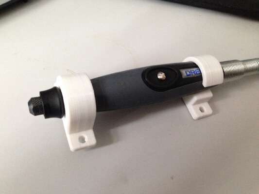 easy Mount for Dremel 225 flexible shaft extension | 3d print model