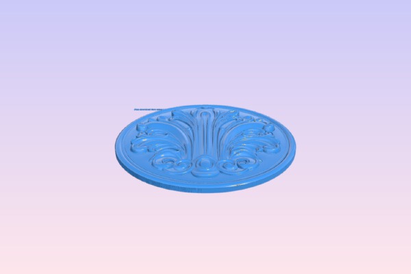 Round plate pattern | 3d print model