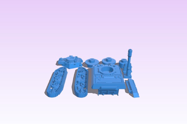 Imperial Guard Siegfried Light Tank Proxy | 3d print model