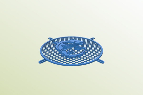 200mm MSI Logo Fan Cover | 3d print model