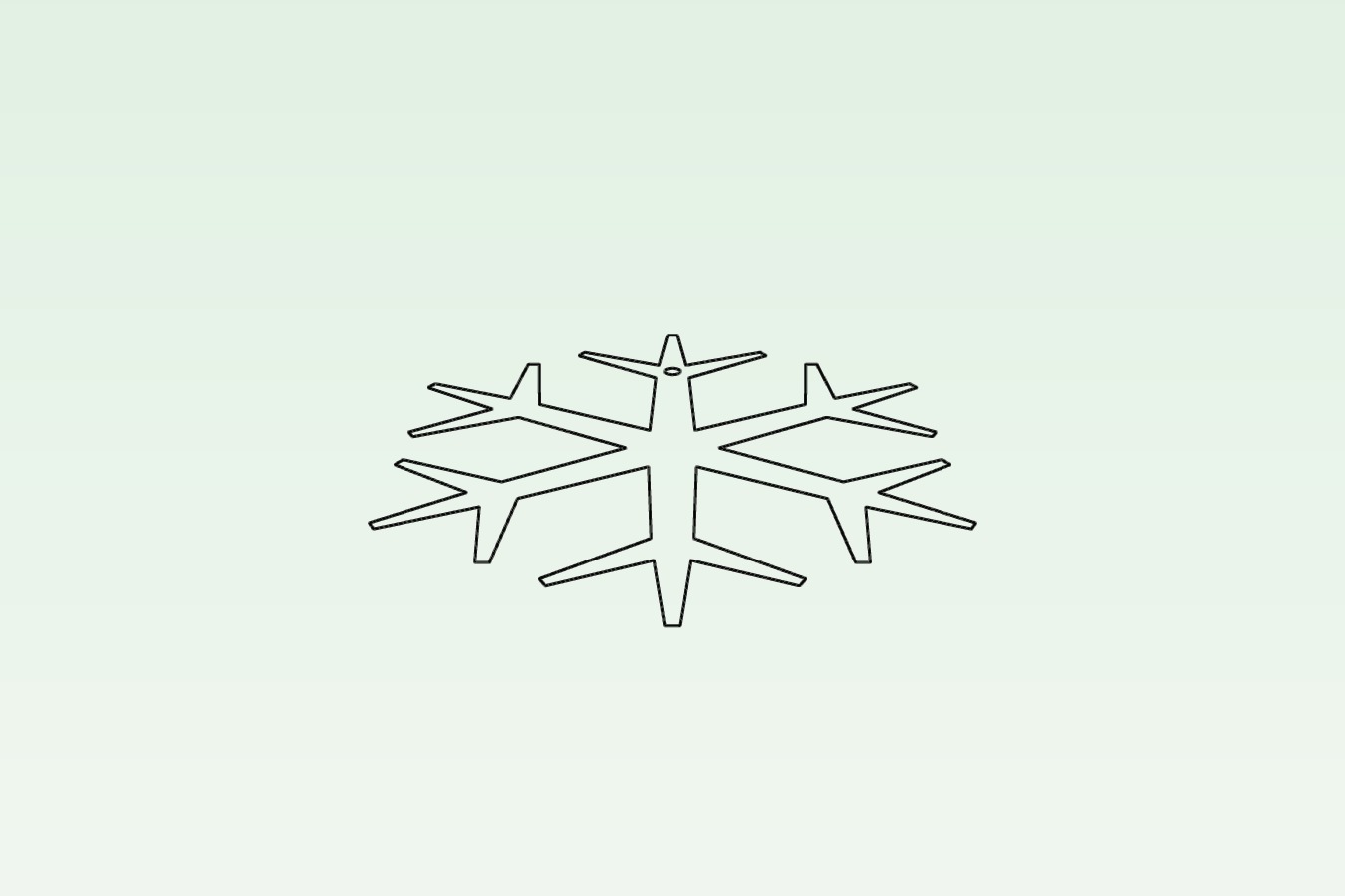 Snowflake Tree Ornament