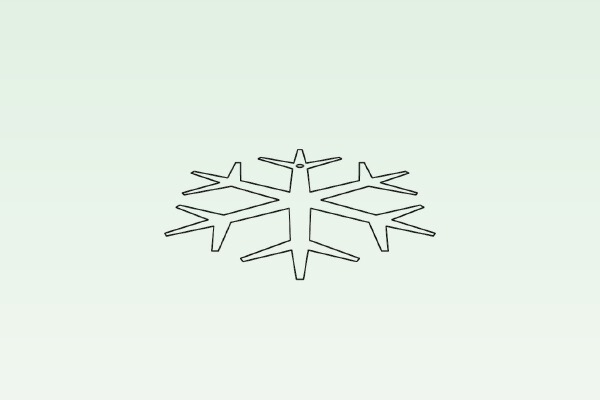 Snowflake Tree Ornament | 3d print model