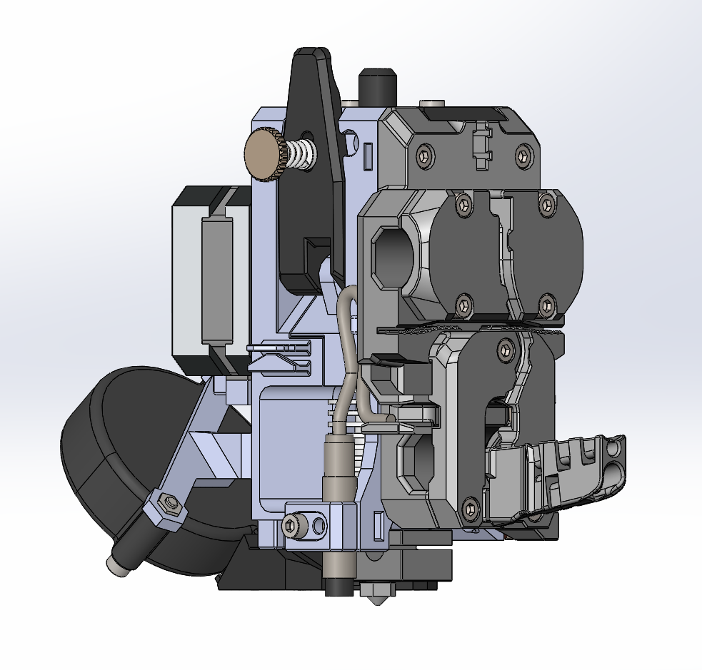 X-Carriage for Bondtech Prusa Extruder MK2.5(+MK2.5S Add-on) (Revised X-Axis)