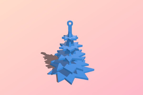 Christmas tree ornament for reel trees | 3d print model