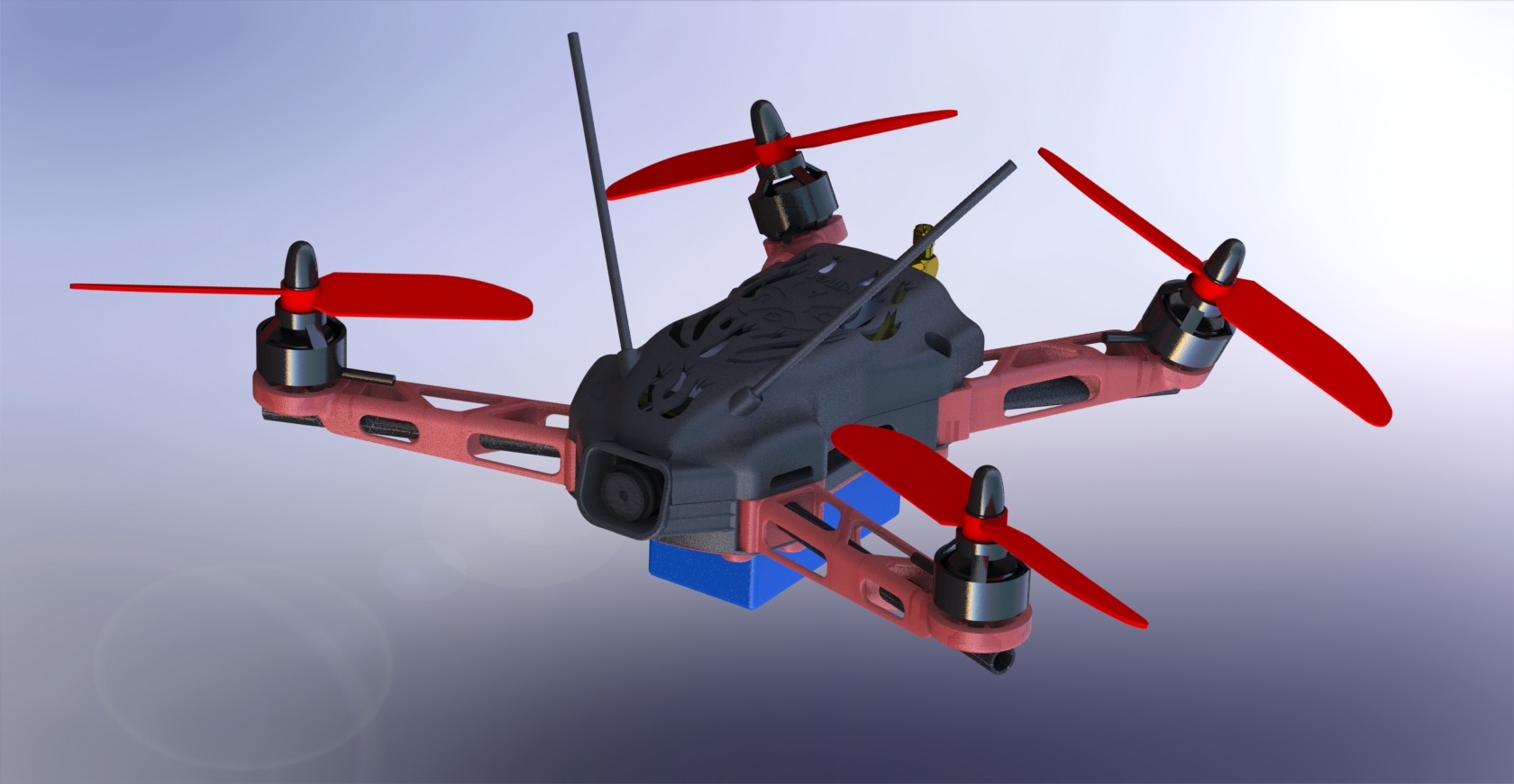 QKK Fenice V0.2x 250mm FPV Atail quadcopter