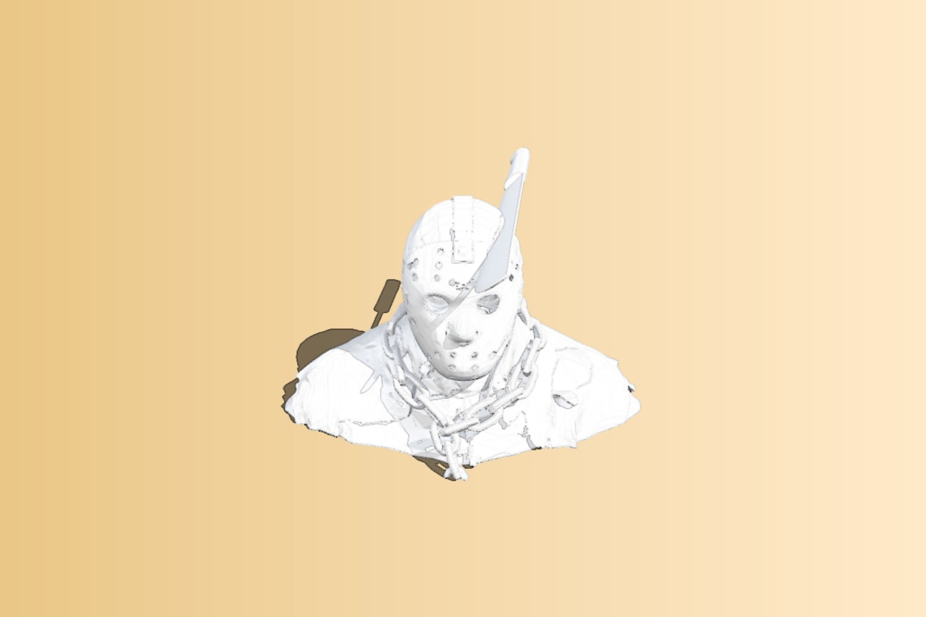 jason bust with head machete