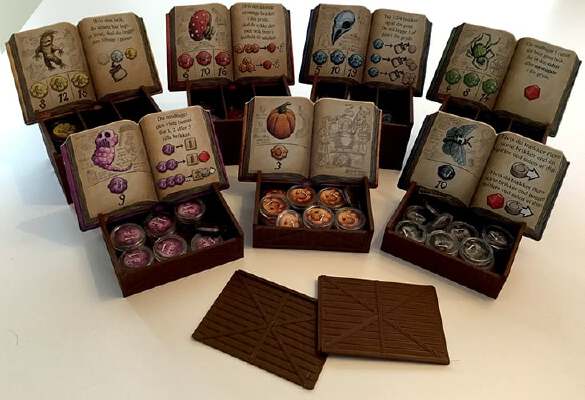 Quacks of Quedlinburg Box Insert for Coin Capsules | 3d print model