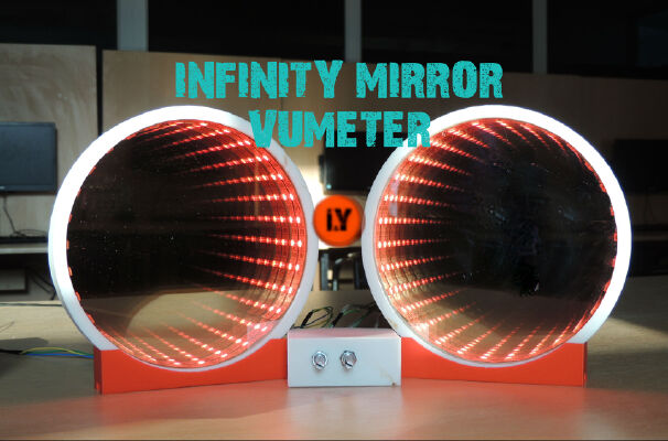 INFINITY MIRROR VU METER MUSIC EQUALIZER | 3d print model