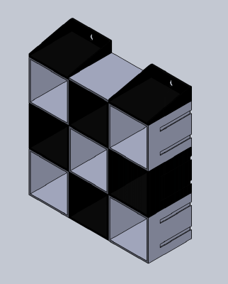 Pluggable mini shelf | 3d print model
