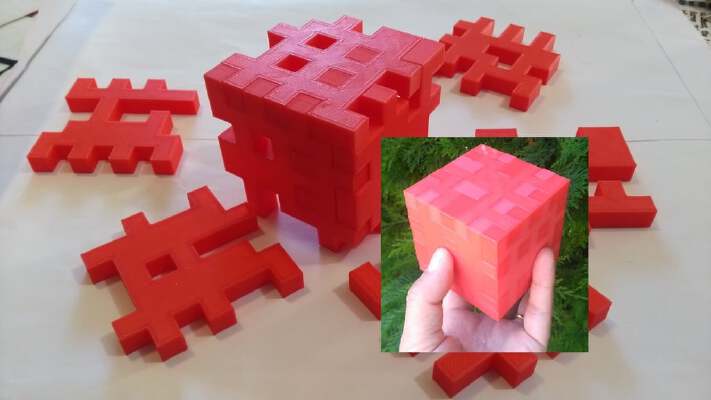 PUZZLE COOL CUBE | 3d print model