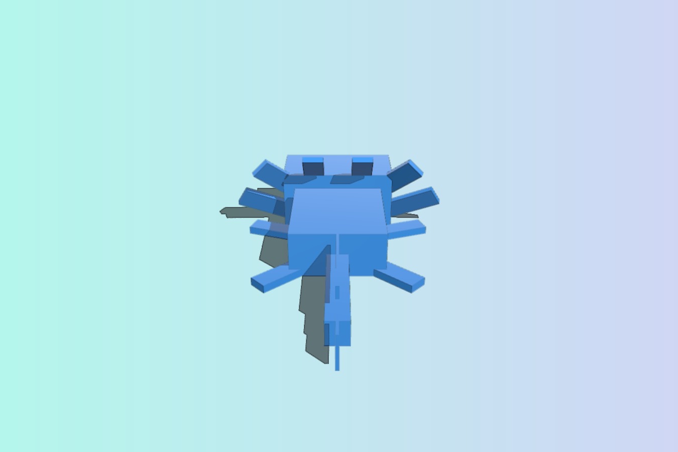 minecraft axolotl symmetrical