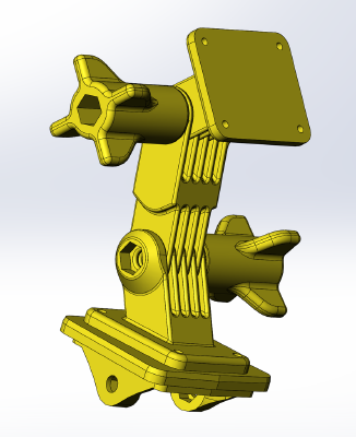 GPS Support for KTM 390_790_890 Adventure with nuts | 3d print model