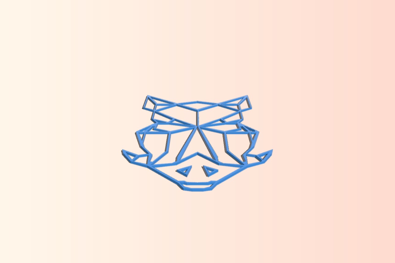 Low Poly Hog wall decor