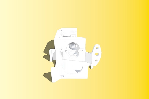 MK3 extruder for BLtouch and v6 Heatsink clone | 3d print model