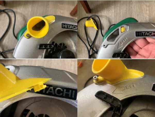 Dust collector for Hitachi disc saw C7SS