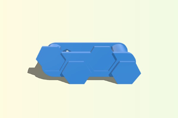 Honeycomb Door Handle for BuzzBox Enclosure | 3d print model