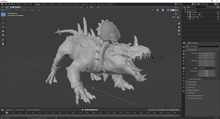 Chonky Lizard Boi of Dread | 3d print model