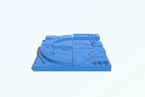 Death Star Surface Tile 01F | 3d print model
