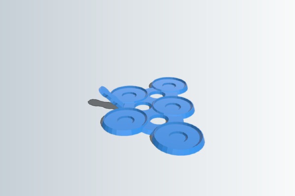 25mm movement tray with 10mm magnets | 3d print model