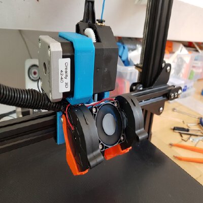 Ender 3 & CR10 Direct Drive Assembly for BMG Extruder with Hero Me Remix | 3d print model