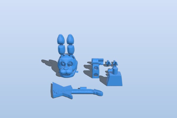 Lego Bonnie Fnaf | 3d print model