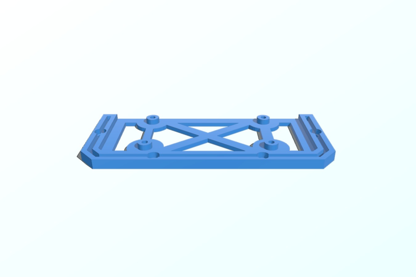 Modular Viki LCD mount with integrated mount for Azteeg x5
