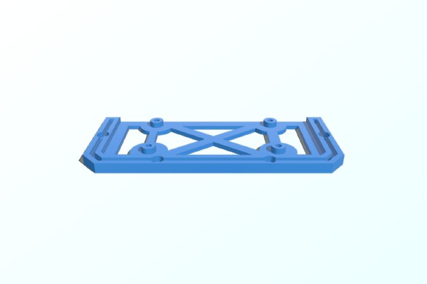 Modular Viki LCD mount with integrated mount for Azteeg x5 | 3d print model