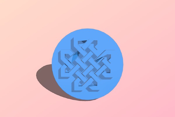 Celtic : Cross stamp | 3d print model