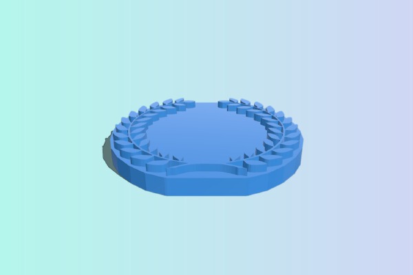 Laurel Wreath Stamp 1 | 3d print model