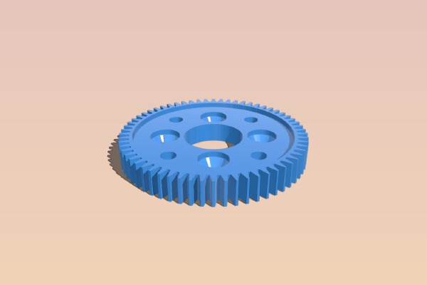 RC Car Main Gear (CarbonFighter 1:10) | 3d print model