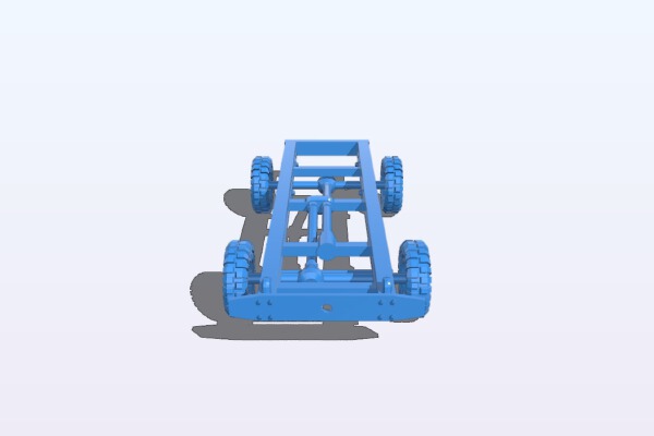 Chassis W3 for vehicle miniatures | 3d print model