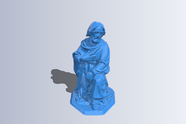 Mary and Joseph from a representation of the holy family | 3d print model