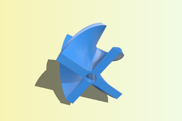8mm Shaft Paint Mixer | 3d print model