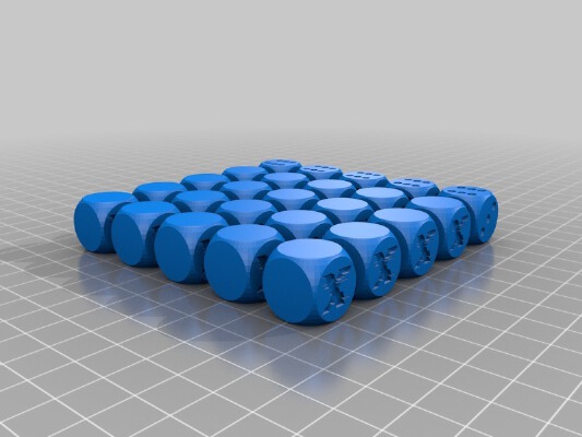 Shadowrun Dice Set | 3d print model