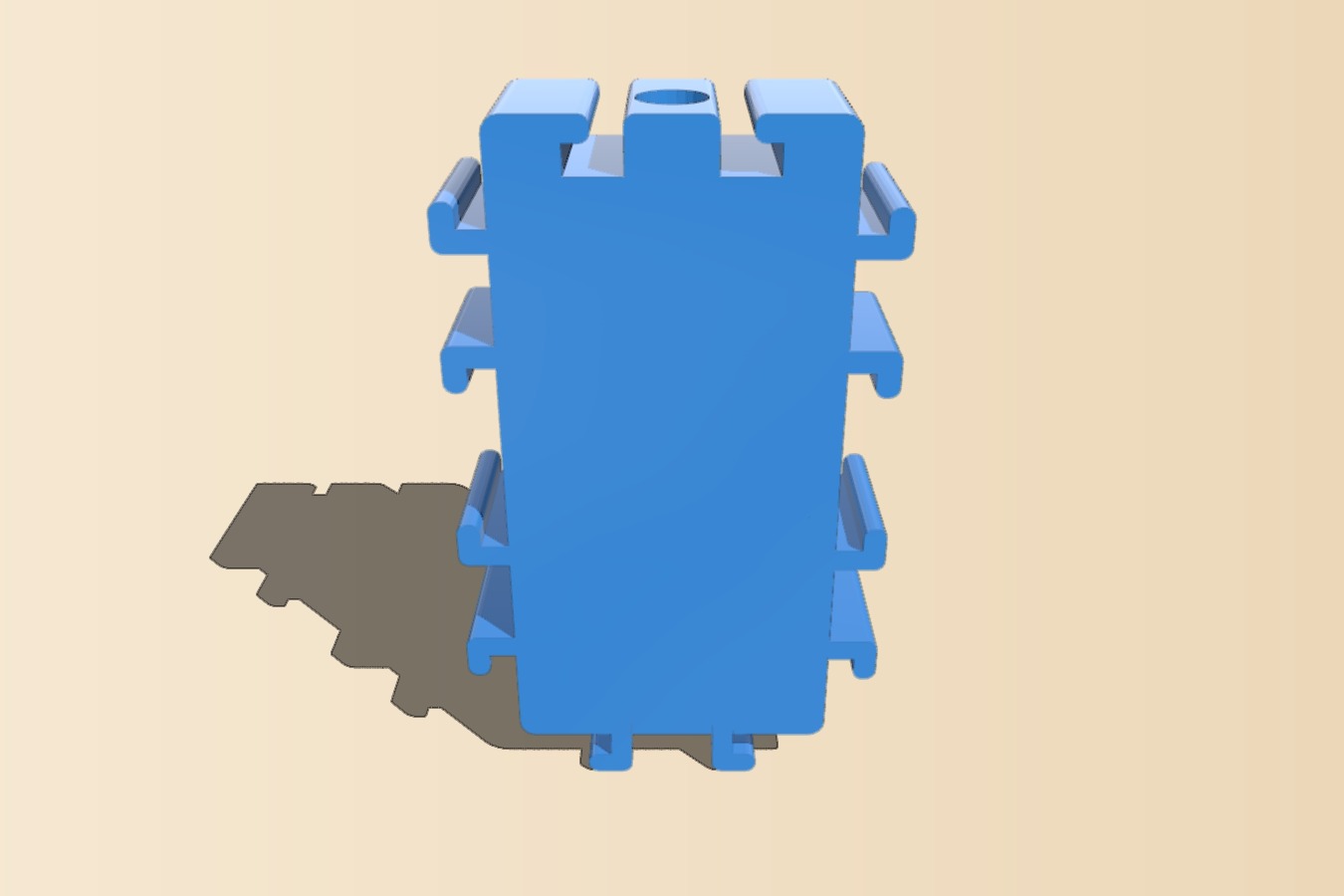 Formicarium Long Chamfer with 6 entrances - Diaphanous design