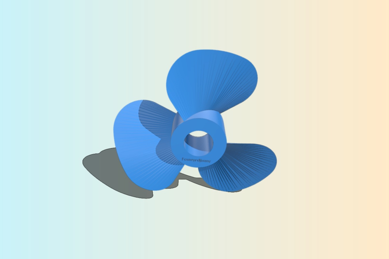 Boat Propellor for 8 mm diameter shaft.
