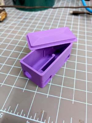 Wemos D1 mini case with Power Jack - Extended Version + Locking Tab Lid | 3d print model