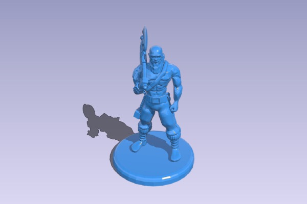 Human Barbarian Blacksmith | 3d print model