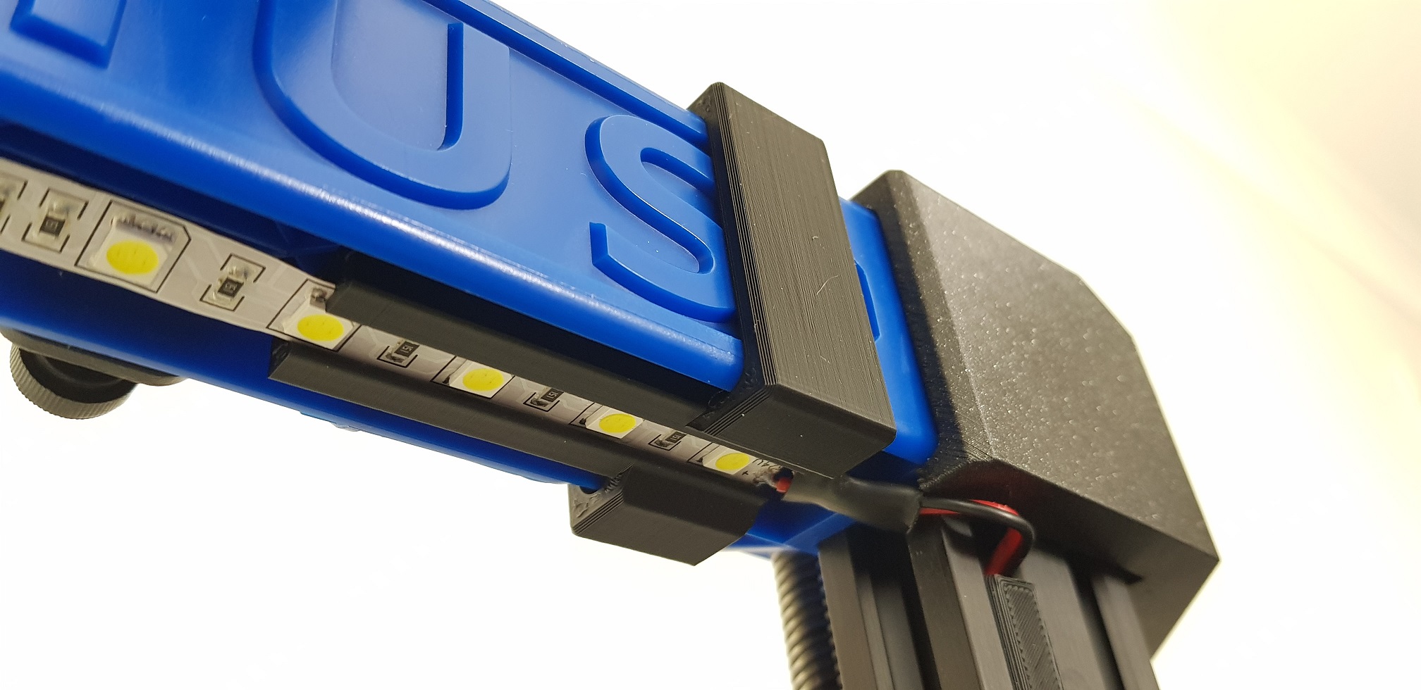 LED strip holder for Artillery Genius