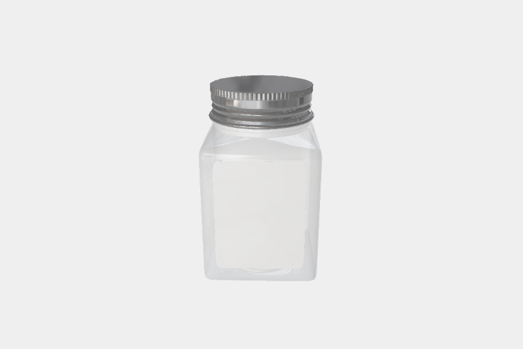 Clear Square Jars Mockup