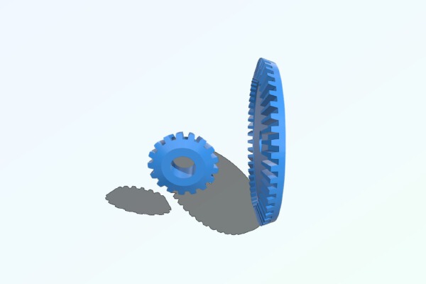 RUEDA Y PIÃ‘Ã“N CÃ“NICOS | 3d print model