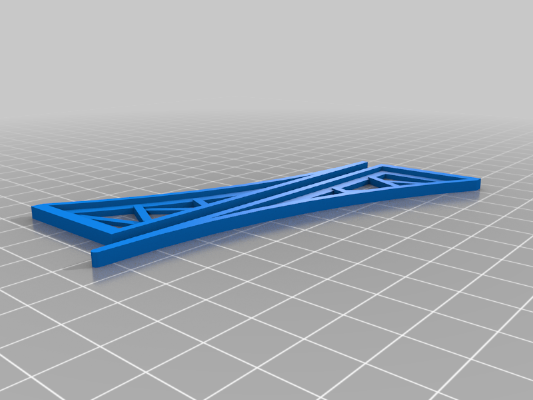 High Sided Canel Bridge | 3d print model