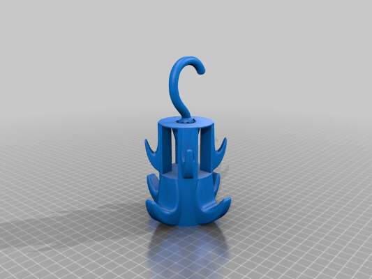 Hanging Belt Hanger MK2 with dress belt + regular belt hooks | 3d print model