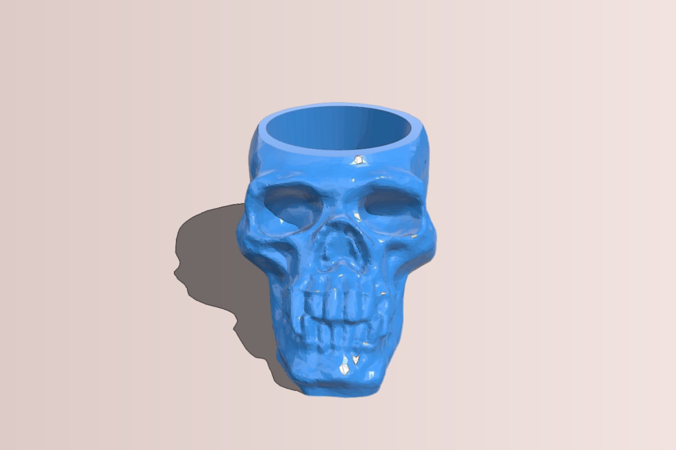 Scary skull light holder