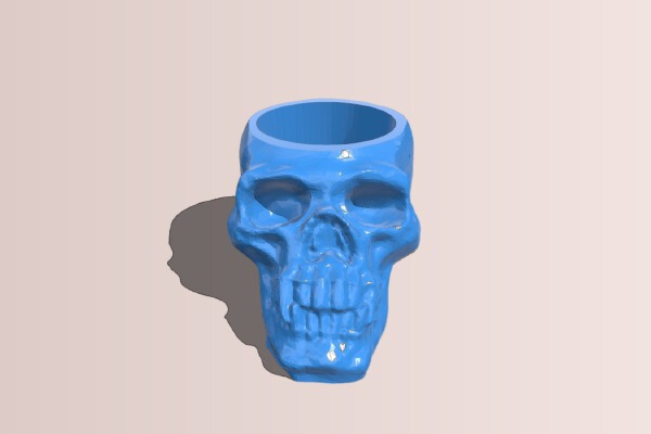 Scary skull light holder | 3d print model